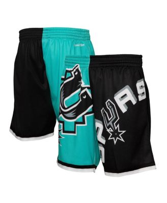 Mitchell & Ness - Men's Teal San Antonio Spurs Big Face 5.0 Fashion Shorts