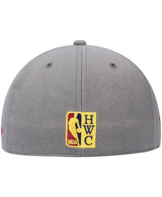 Men's Charcoal New Jersey Nets Hardwood Classics 35 Years Carbon Cabernet Fitted Hat