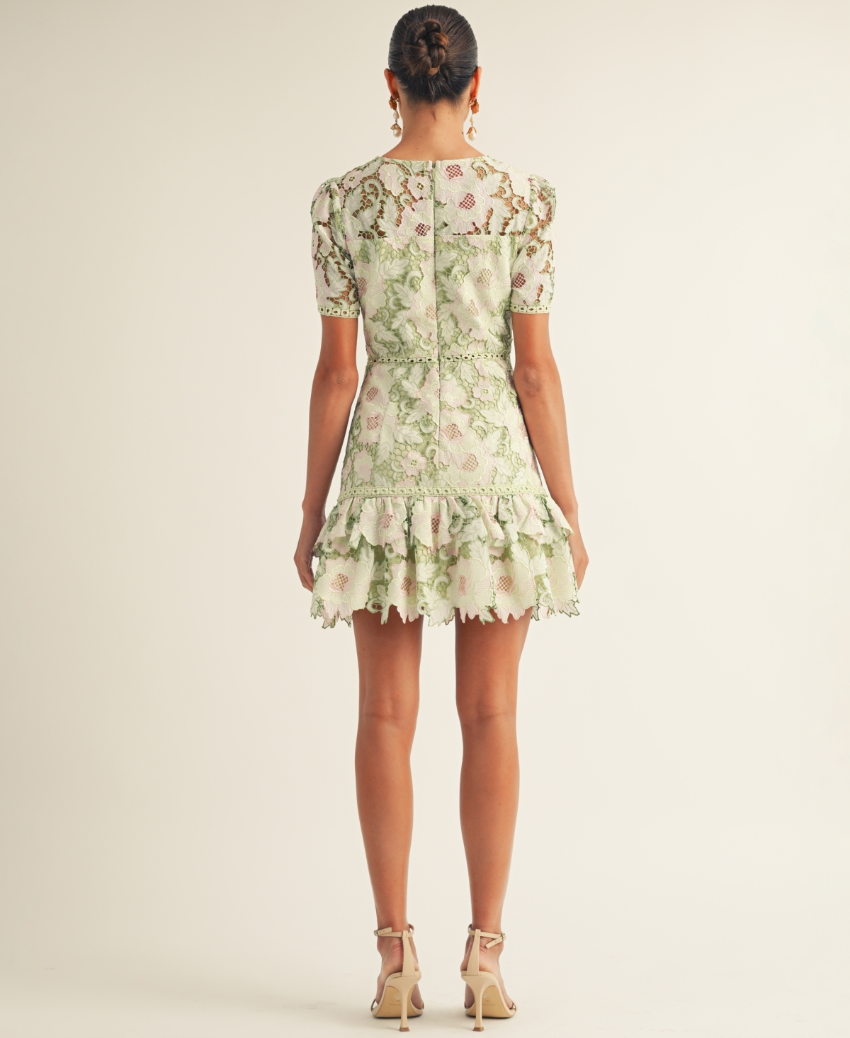 Arose Studio, Inc Women's Haley Floral Lace Dress In Sage