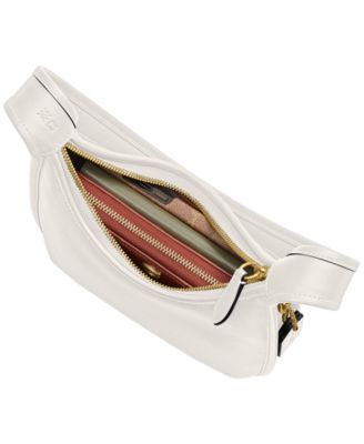 Curve Zip Small Leather Shoulder Bag