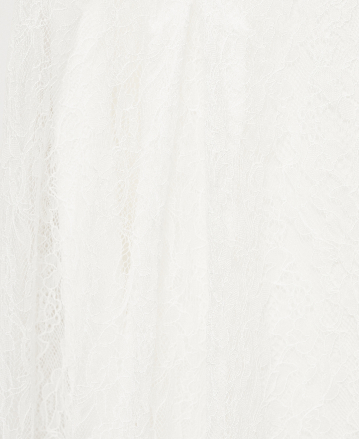Mango Lace Godet Sleeveless Gown In White