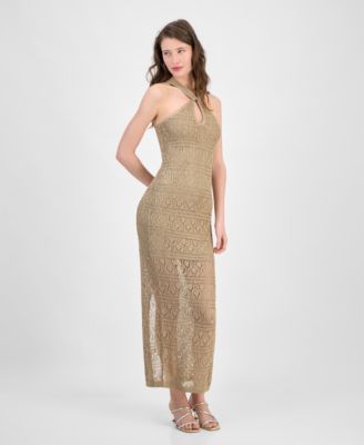 GUESS - Women's Cynthia Crossover Halter Maxi Dress