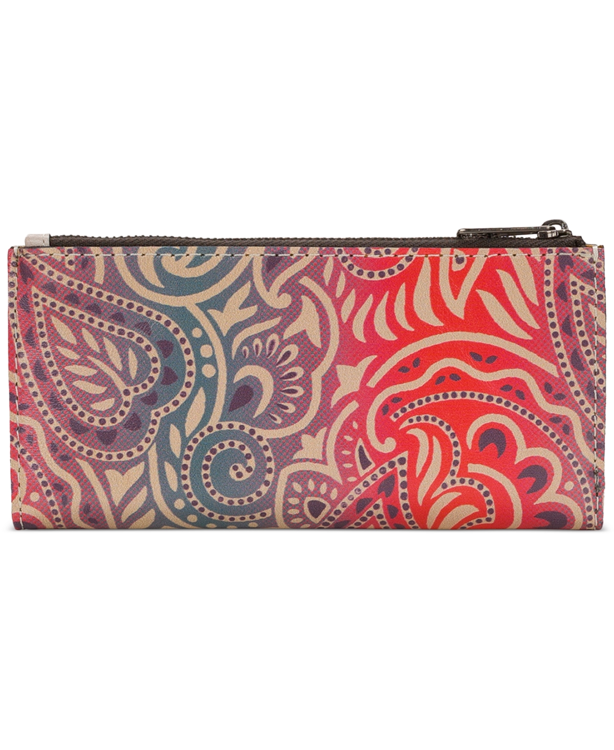 Shop Patricia Nash Nazari Leather Wallet In Greek Ombre Print