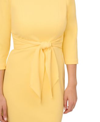 Women's Crepe 3/4-Sleeve Sheath Dress