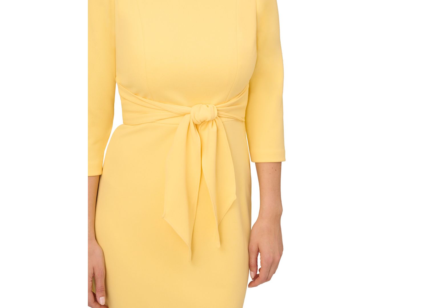 Women's Crepe 3/4-Sleeve Sheath Dress