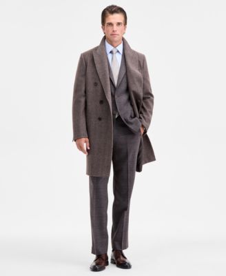 Men's Classic-Fit Wool Blend Overcoat