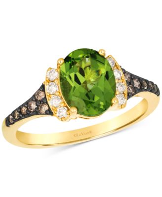 Le Vian - Green Apple Peridot (1-3/4 ct. t.w.) & Diamond (1/5 ct. t.w.) Ring in 14k Gold