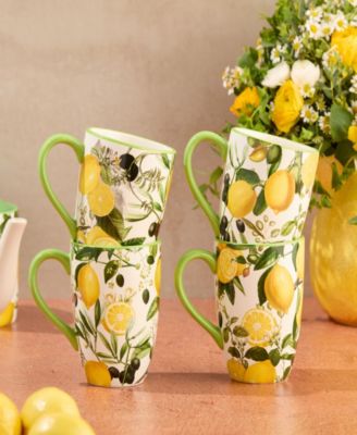 Limone 4-Pc. Mugs, Service For 4