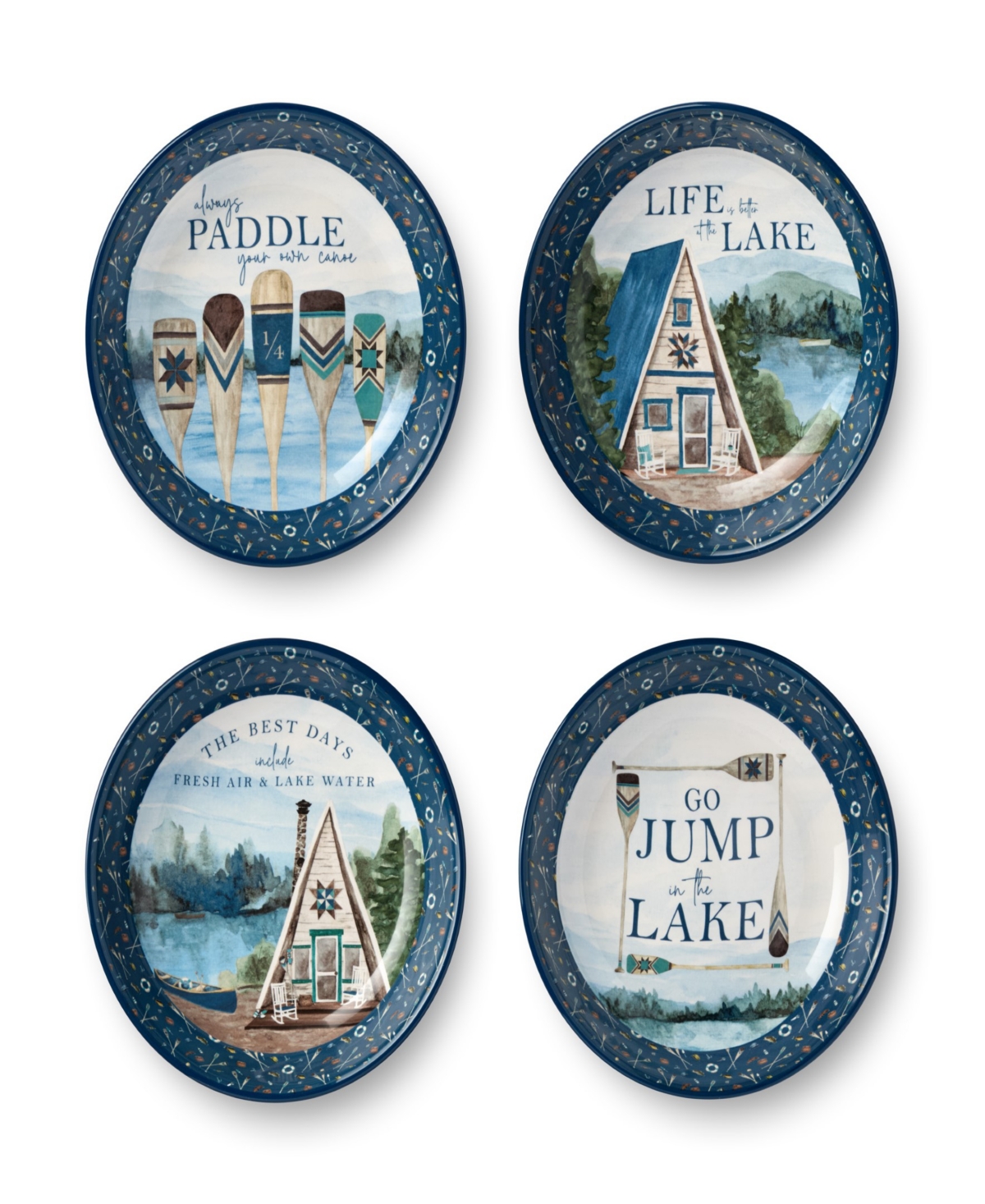 Wake At The Lake Soup Bowls, Set of 4 - Miscellaneous