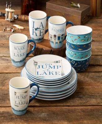 Wake at the Lake 16-Pc. Dinnerware Set, Service for 4