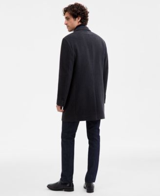 Men's Prosper Wool-Blend Slim Fit Overcoat