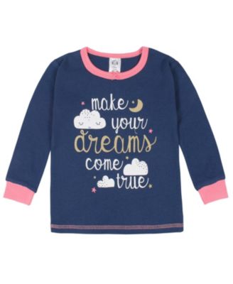 Baby Girls 4-Piece Snug Fit Cotton Pajamas