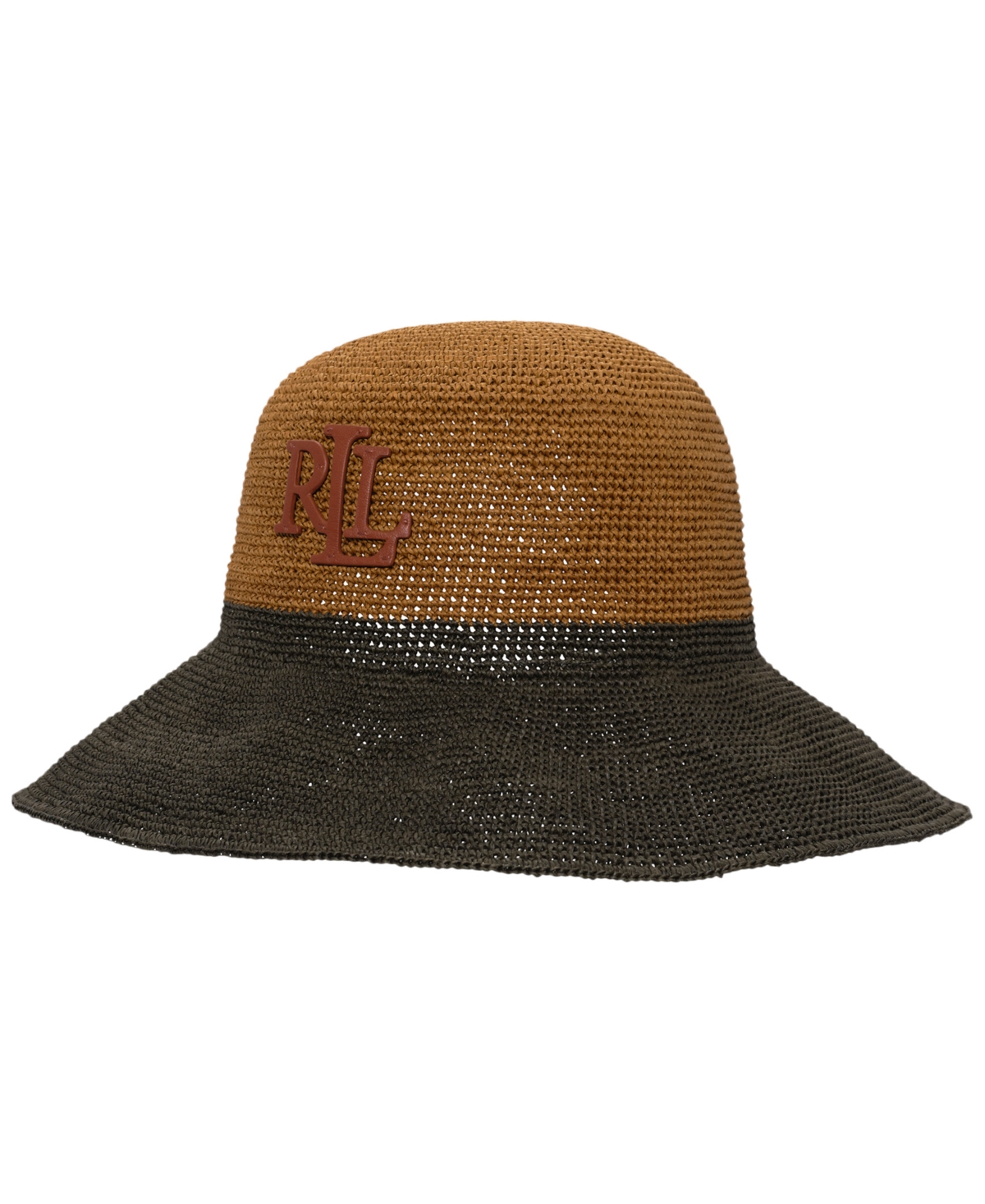 RALPH LAUREN COLOR BLOCK CROCHET BUCKET HAT 