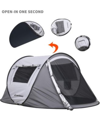 Camping Instant Tent, 2 Person Pop Up Tent, Water Resistant Dome Tent, Easy Setup for Camping Hiking and Outdoor, Portable Tent with Carry Bag, for 3 Seasons