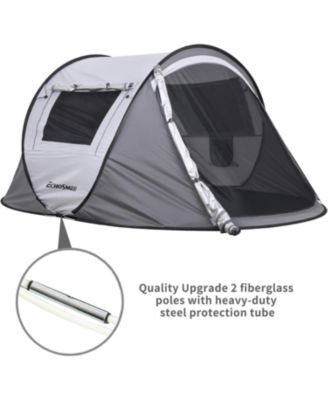 Camping Instant Tent, 2 Person Pop Up Tent, Water Resistant Dome Tent, Easy Setup for Camping Hiking and Outdoor, Portable Tent with Carry Bag, for 3 Seasons