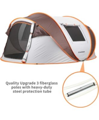 Camping Instant Tent, 6 Person Pop Up Tent, Water Resistant Dome Tent, Easy Setup for Camping Hiking and Outdoor, Portable Tent with Carry Bag, for 3 Seasons