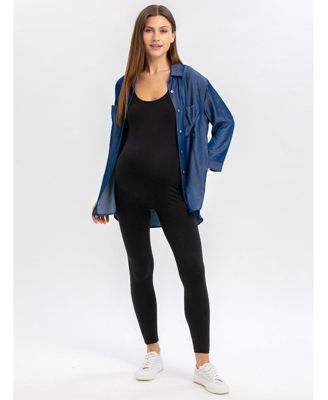 Maternity 3/4 Sleeve Chambray-look Viscose Erica Blouse