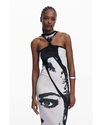 Women's Fitted midi dress face