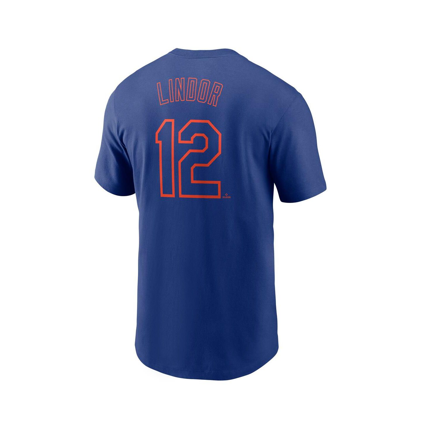 Мужская футболка Nike Francisco Lindor Royal New York Mets Fuse Name & Number — фото 2