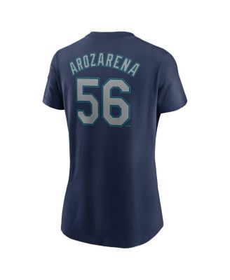 Women's Randy Arozarena Navy Seattle Mariners Fuse Name Number T-Shirt