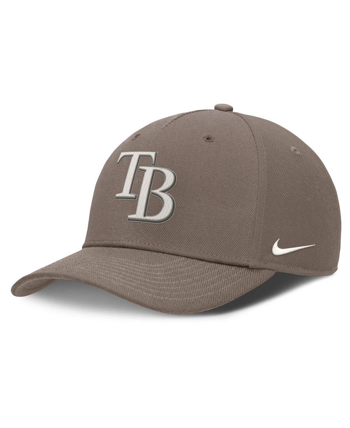 Nike Tampa Bay Rays Rise  Men's Dri-fit Mlb Adjustable Hat In Brown