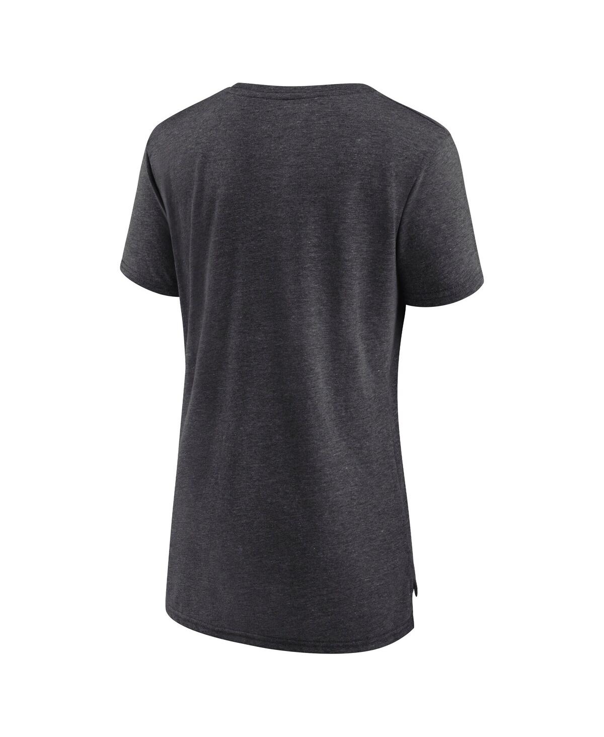 Nike Women's Charcoal Pittsburgh Steelers Vintage Graphic Tri-blend Scoop Neck T-shirt In Charcoal