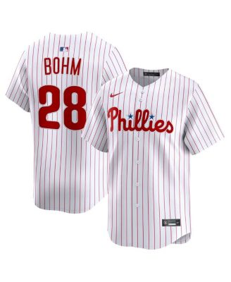 Nike - Men's Alec Bohm White Philadelphia Phillies Alternate Limited Player Jersey