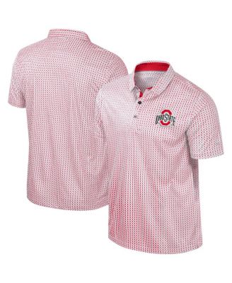Colosseum - Men's Scarlet Ohio State Buckeyes Big Tall Marty Rival Polo Shirt