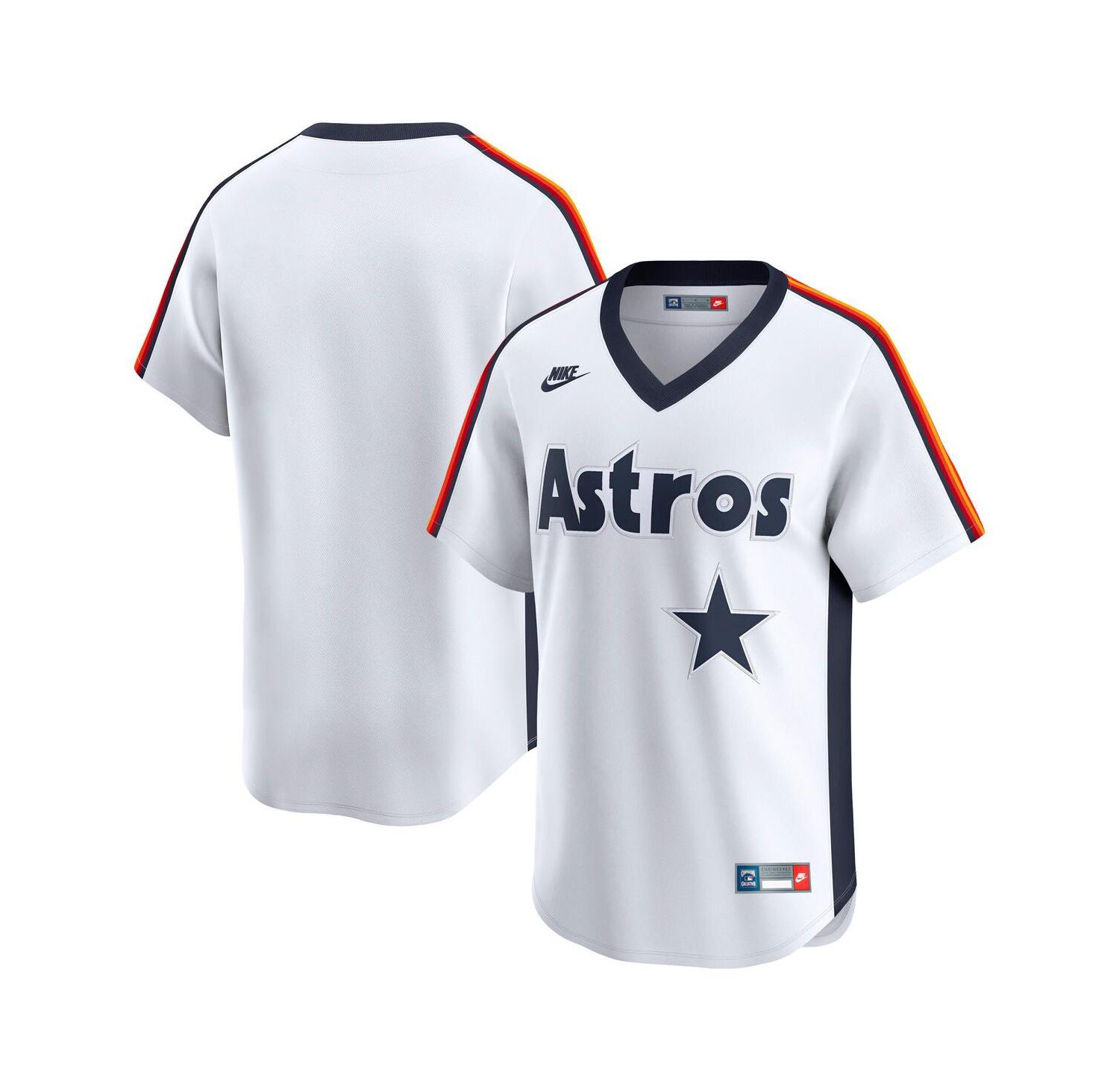 Men's White Houston Astros Throwback Cooperstown Collection Limited Jersey
