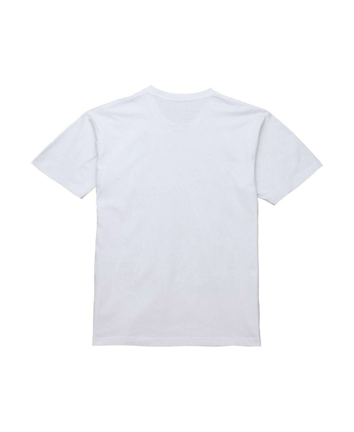 Mitchell & Ness Men's Dirk Nowitzki White Dallas Mavericks Hardwood Classics Chalked Up T-shirt