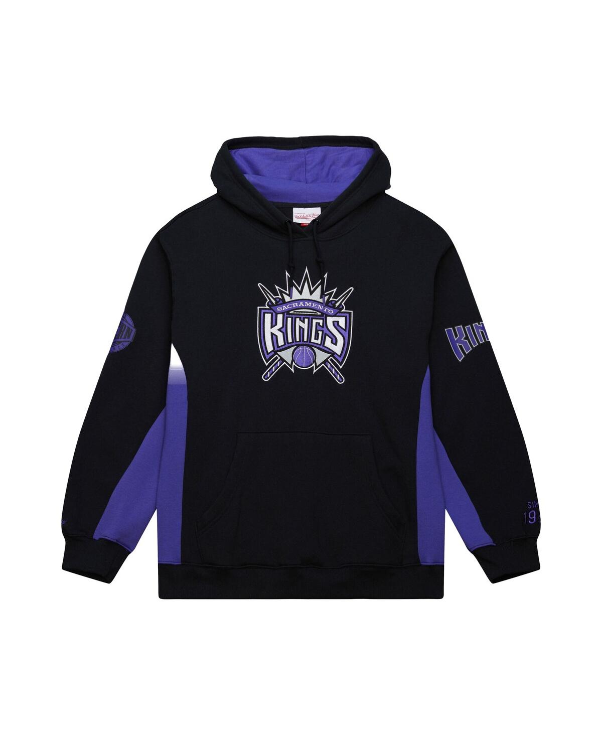 Mitchell & Ness Men's Black Sacramento Kings Hardwood Classics Team Origins Fleece Pullover Hoodie
