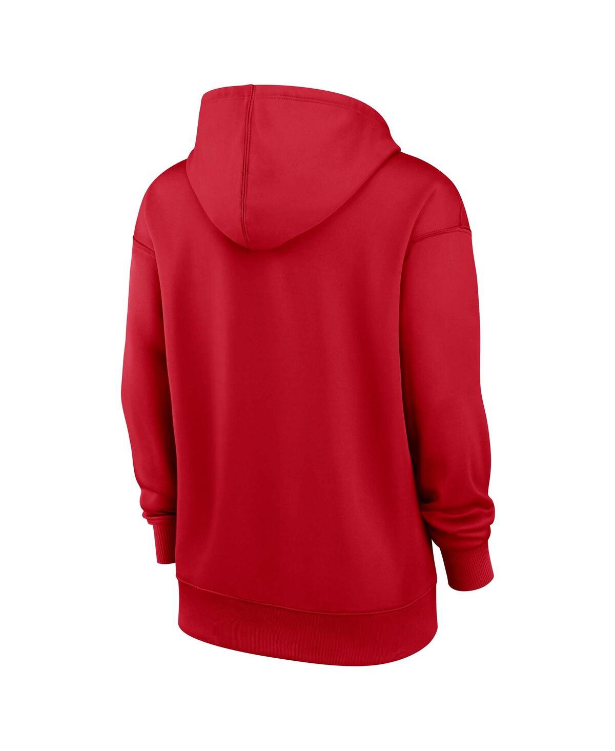 Nike Women's Red Los Angeles Angels Authentic Collection Performance Pullover Hoodie In Red