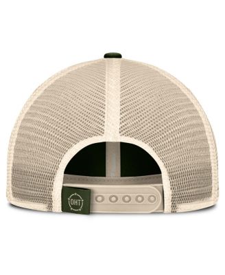 Men's Olive Kansas Jayhawks OHT Military Appreciation Frontier Trucker Adjustable Hat