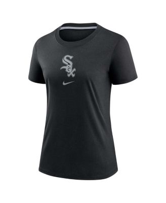 Women's Black Chicago White Sox Authentic Collection Early Work Tri-Blend T-Shirt