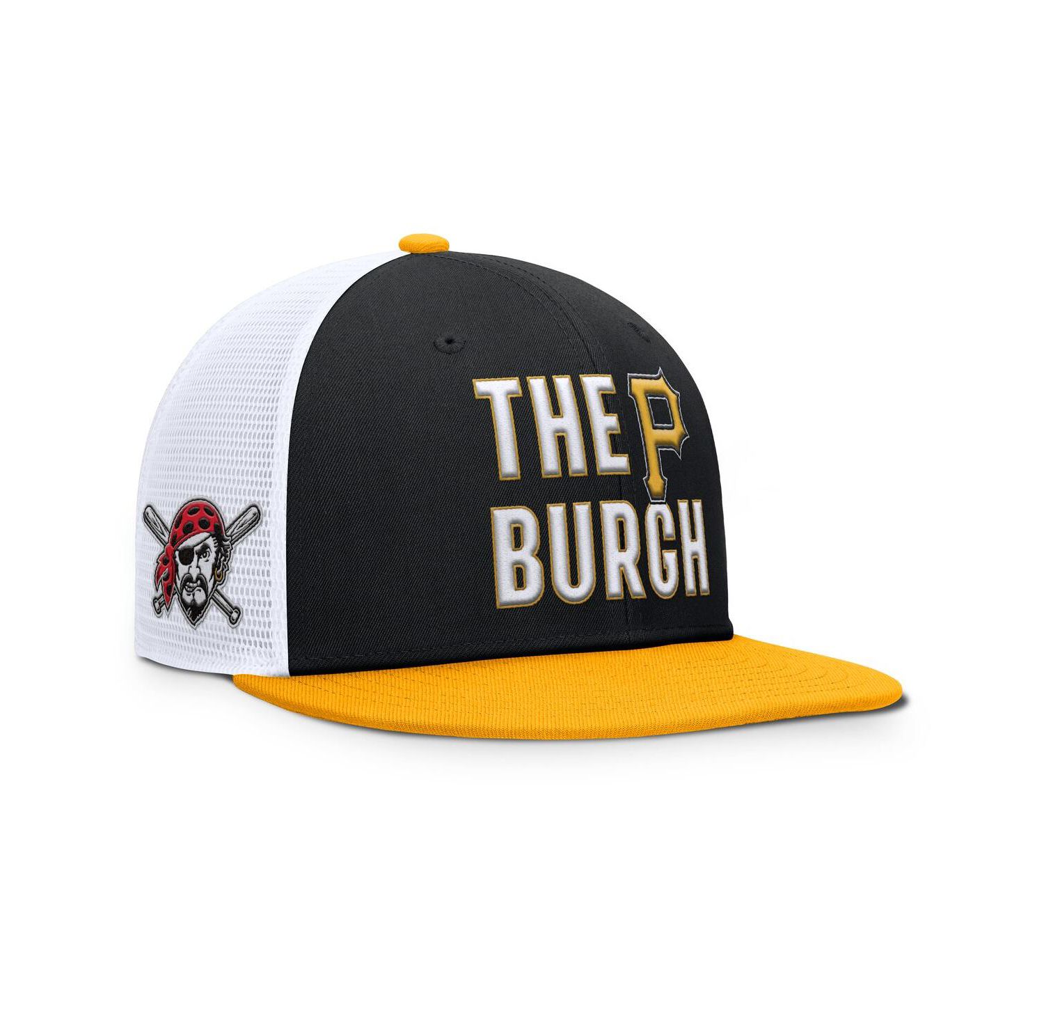 Men's Black Pittsburgh Pirates Pro Trucker Snapback Hat