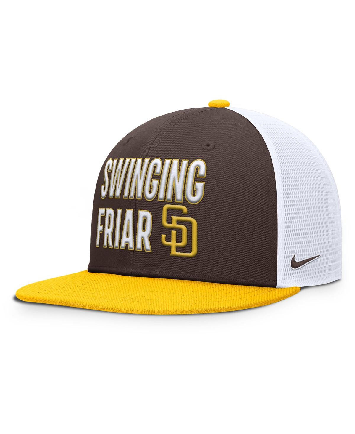 Nike Men's Brown San Diego Padres Pro Trucker Snapback Hat In Brown