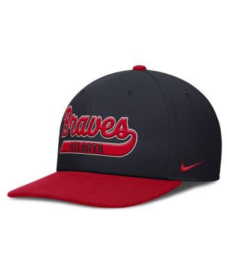 Men's Navy/Red Atlanta Braves Pro Performance Snapback Hat