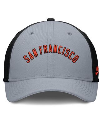 Men's Gray/Black San Francisco Giants Rise Swoosh Performance Flex Hat