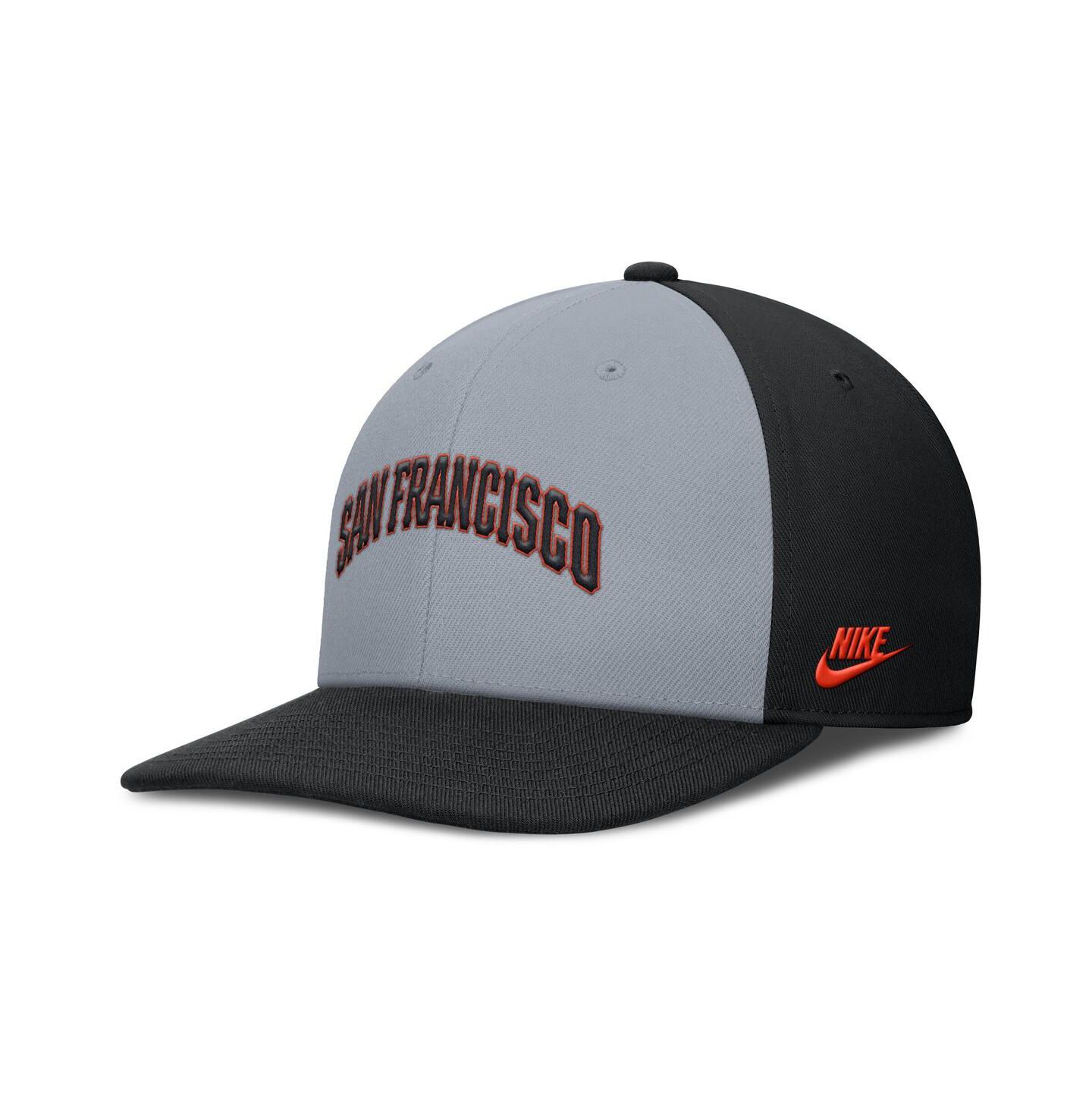 Мужская кепка Nike Gray/Black San Francisco Giants Pro Performance Snapback Hat — фото 3