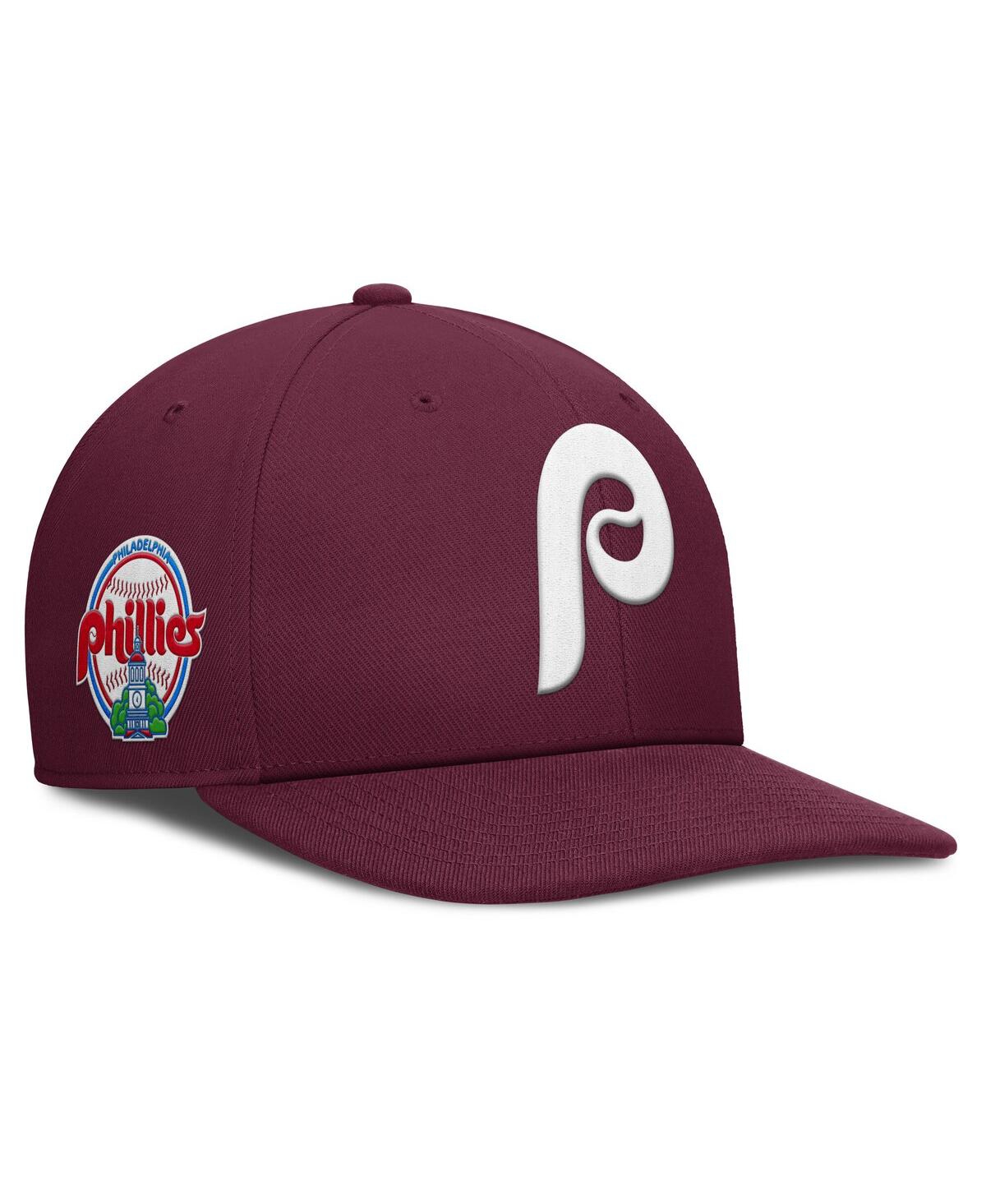 Nike Men's Burgundy Philadelphia Phillies Pro Performance Snapback Hat