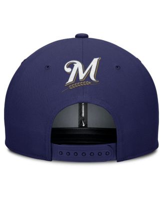 Men's Gray/Navy Milwaukee Brewers Pro Performance Snapback Hat
