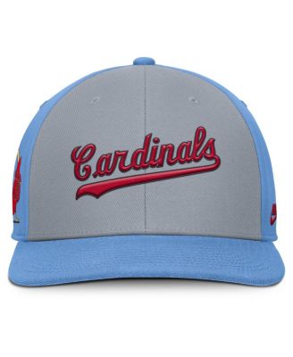 Men's Gray/Light Blue St. Louis Cardinals Pro Performance Snapback Hat