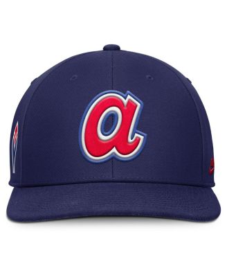 Men's Navy Atlanta Braves Pro Performance Snapback Hat