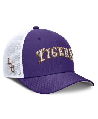 Nike - Men's Purple LSU Tigers 2025 Dugout Coaches Rise Performance Trucker Adjustable Hat