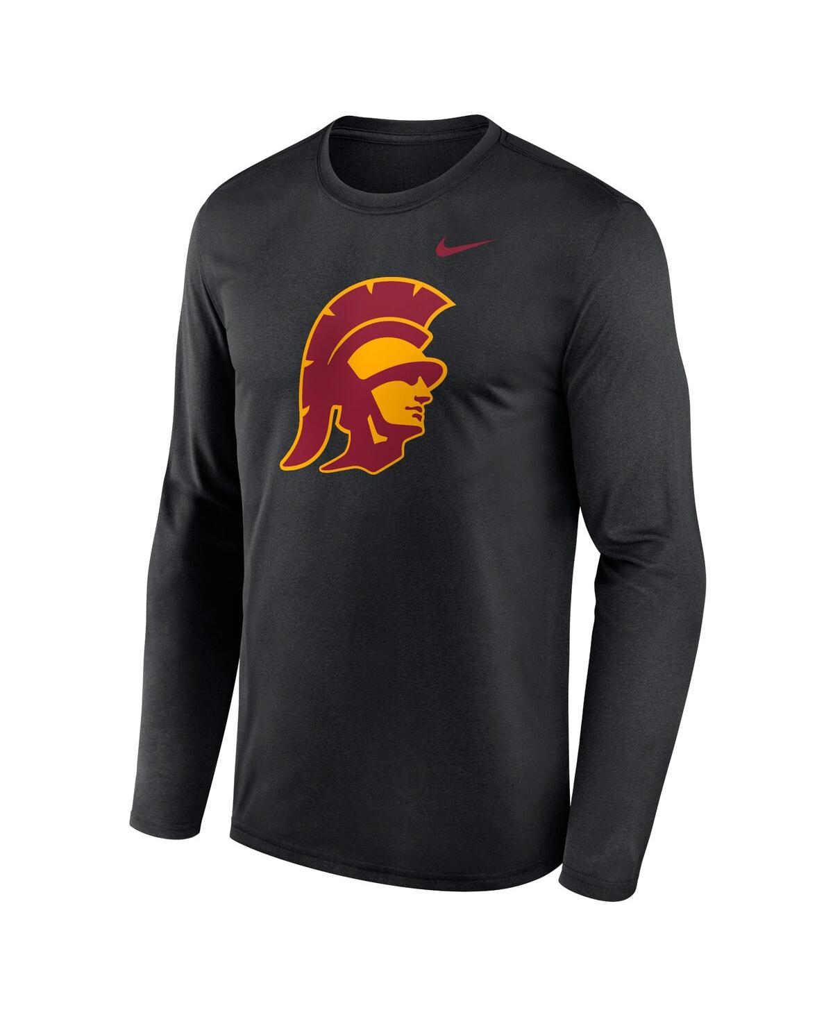 Nike Men's Black Usc Trojans Primetime Alternate Logo Legend Long Sleeve T-shirt In Black