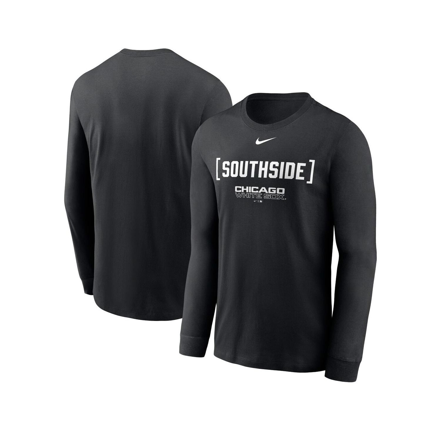 Men's Black Chicago White Sox Local Nickname Long Sleeve T-Shirt