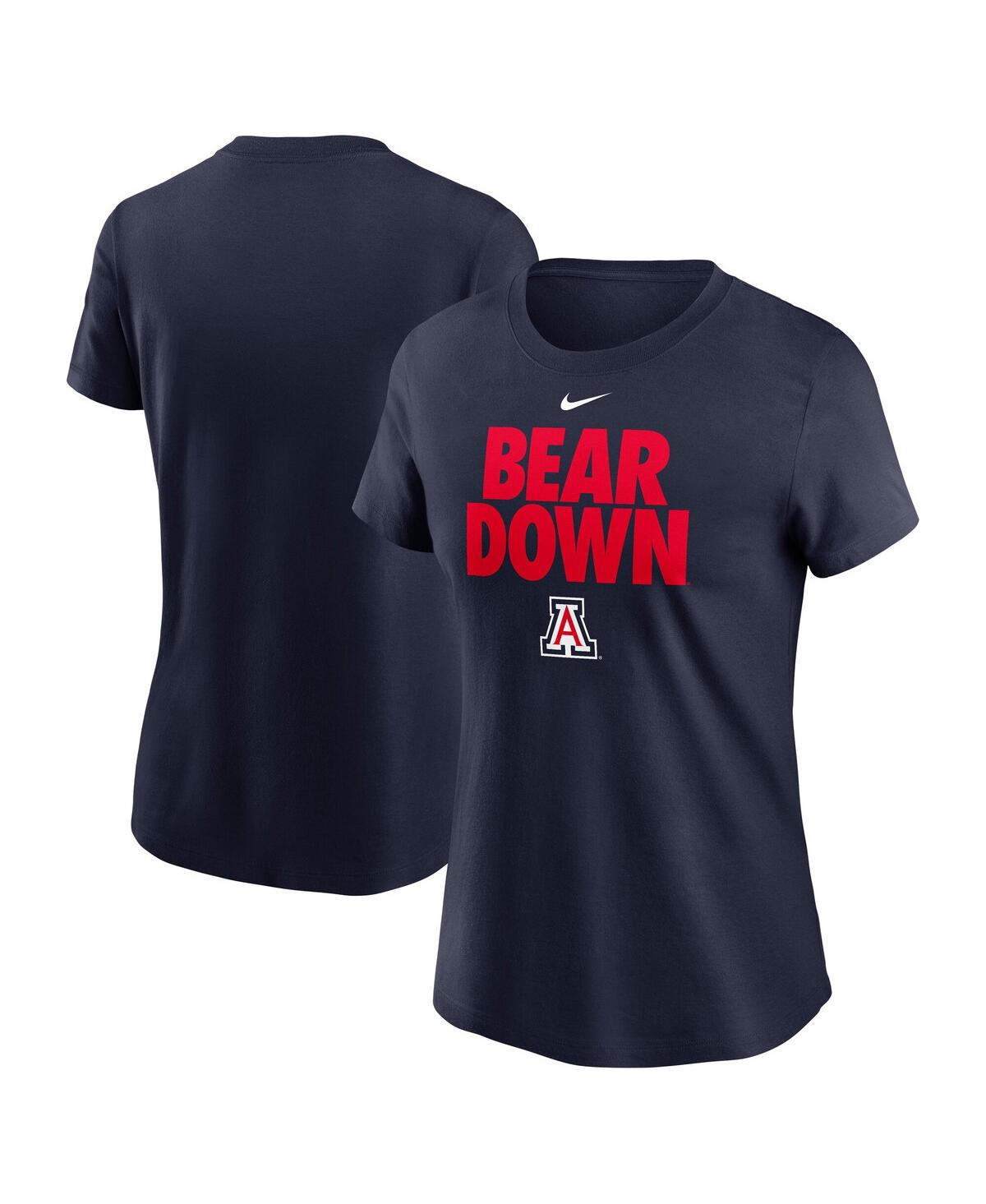 Nike Women's Navy Arizona Wildcats Local Ultimate Chant T-shirt In Navy