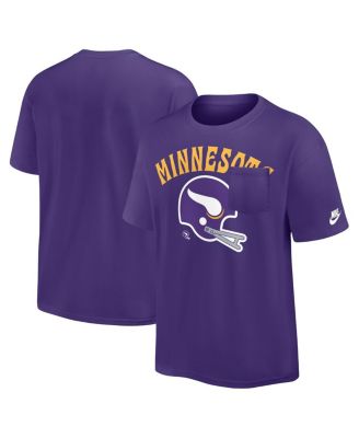 Nike - Men's Purple Minnesota Vikings Rewind Heavy Max 90 Pocket T-Shirt