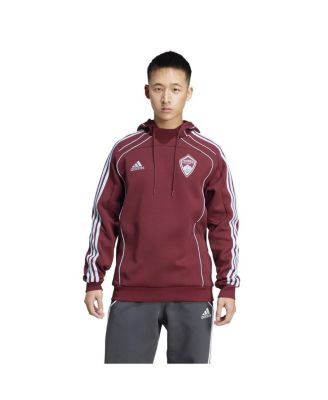 adidas - Men's Burgundy Colorado Rapids 2025 Travel Pullover Hoodie