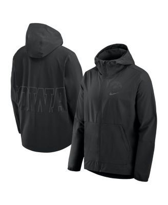 Nike - Men's Black Iowa Hawkeyes Performance Full-Zip Woven Jacket